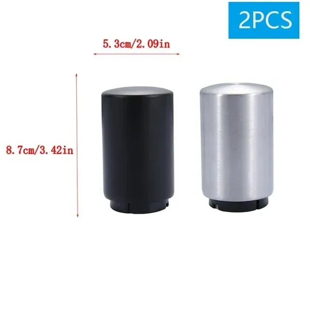 1/2 pçs abridor de garrafa de cerveja automático aço inoxidável push down abridor para ímã cerveja soda boné bar festa acessórios de cozinha