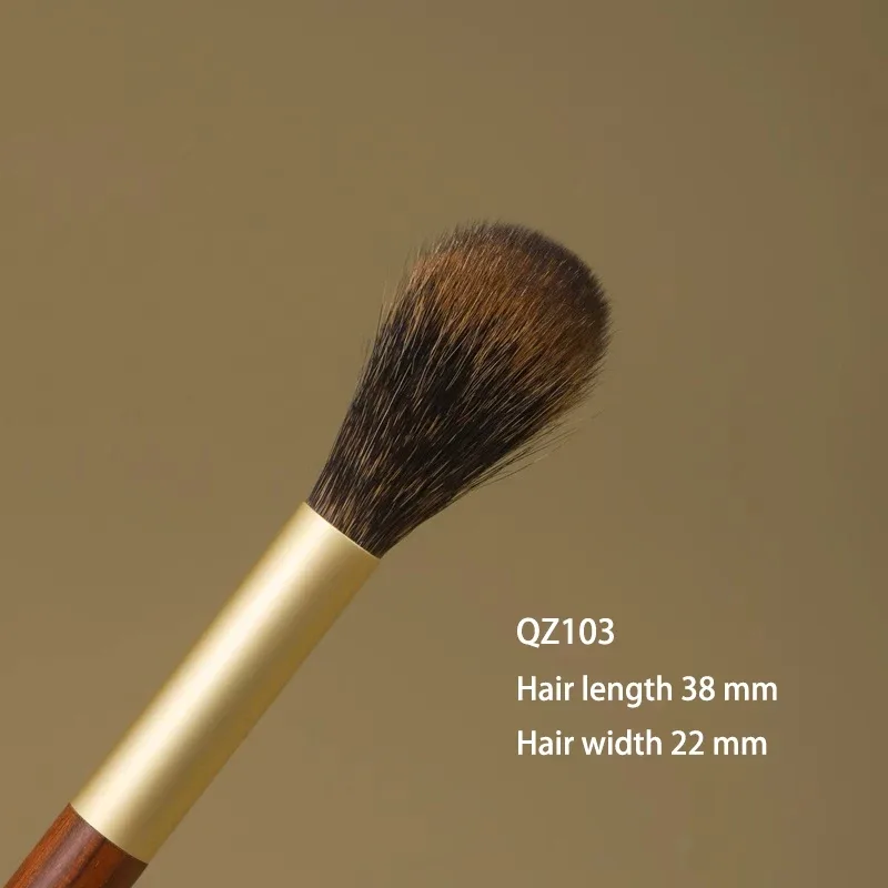 Professional Handmade Makeup Brushes 1PC Soft Squirrel Hair Blush Highlighter Brush African Rosewood Handle Make Up Brush