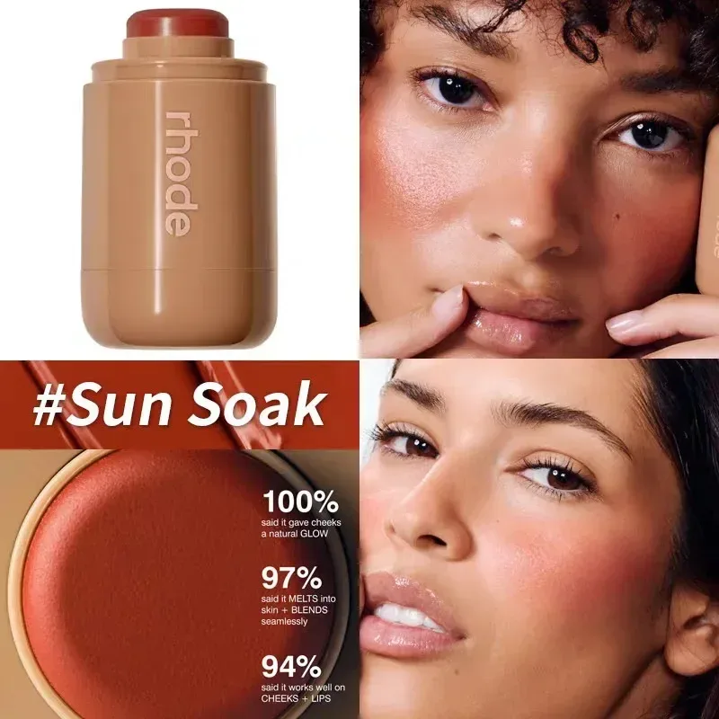 Maquiagem novo modelo reduzir inchaço olho remendo casca de banana picante marg caixa de suco bolso blush vara não-desvanecimento à prova dwaterproof água blush