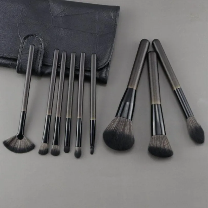 1/9/14 pçs kit de pincéis de maquiagem macio macio ferramentas de maquiagem contorno cosmético sombra de olho iluminador blush beleza compõem escova