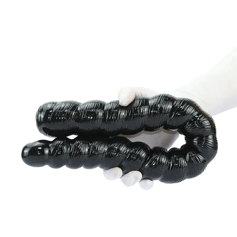 Plugue anal longo vibrador para estimular vagina e ânus, plug grande, massageador de próstata, brinquedos sexuais para mulheres, homens, dilatador anal, produtos para adultos