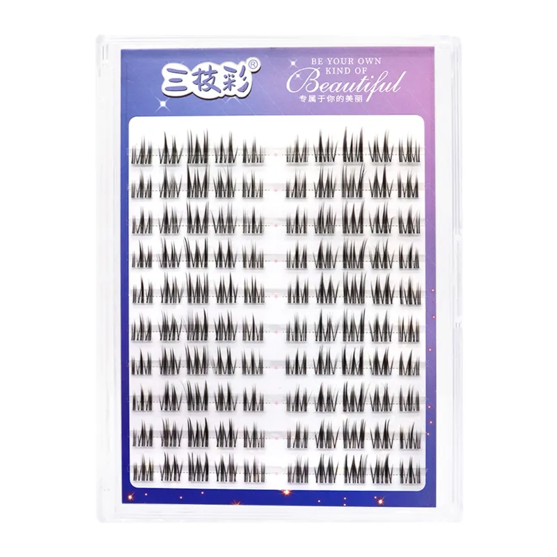 Cílios postiços C Curl Natural & Wispy Lash Wisps Manga Cílios autoadesivos perfeitos para meninas noite fora ferramentas de maquiagem para os olhos
