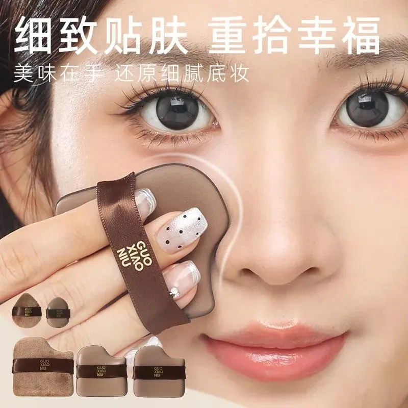 Guoxiaoniu 6PCS Makeup Blender Puff Air Cushion Foundation Sponge Loose Powder Puffs Cosmetic Applicator Tool Wholesale