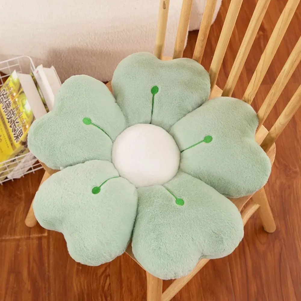 Almofada macia em forma de flor, almofada de chão confortável, decoração de sofá, colchão fofo, cadeira, presente