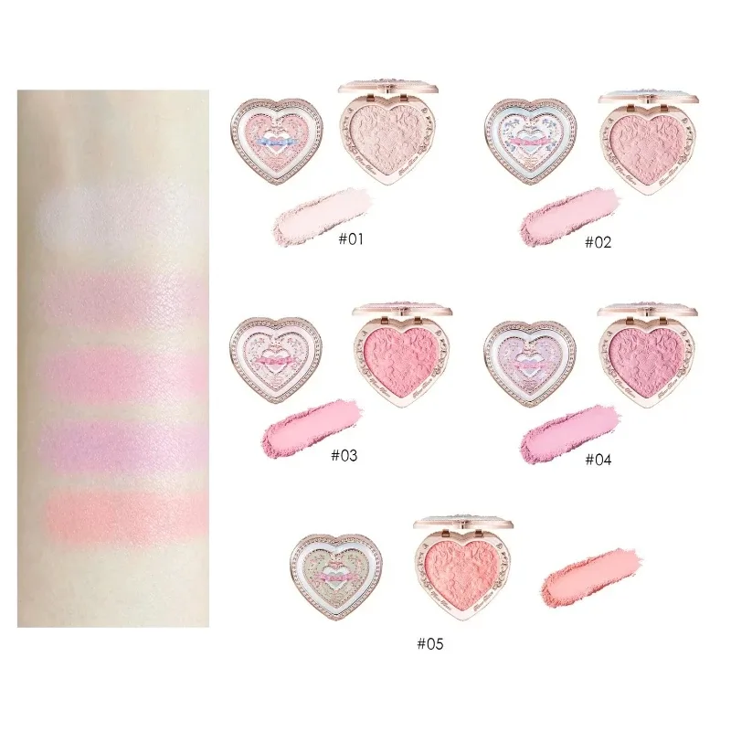 Conjunto de maquiagem Flower Knows Bunny Garden - Caixa de cosméticos grátis com blush, sombra, brilho labial, conjunto de presente de alta qualidade