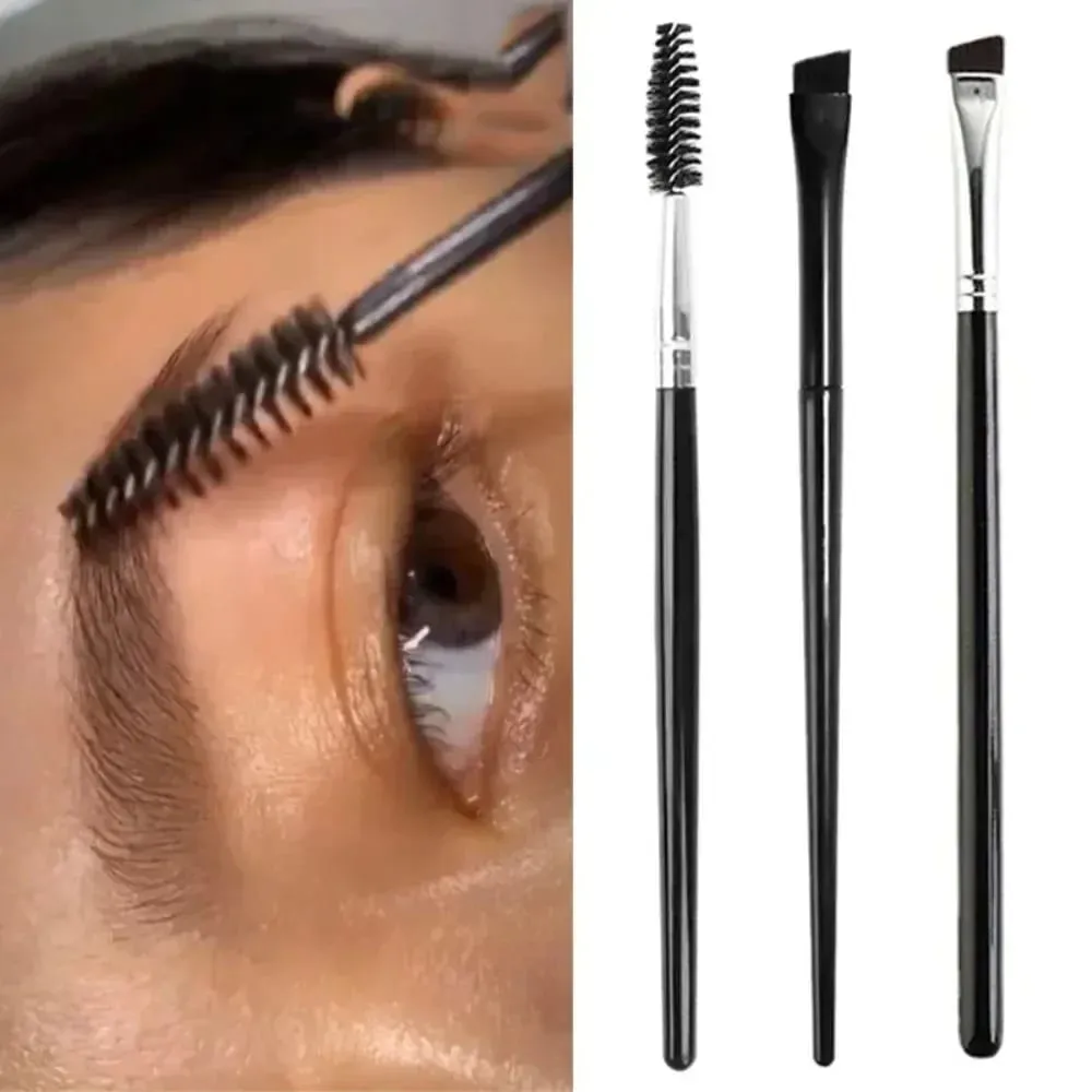 1pc escova de sobrancelha macia escova de cílios profissional contorno olho sobrancelha delineador pincéis de maquiagem olhos mistura pincéis cosméticos — image 3
