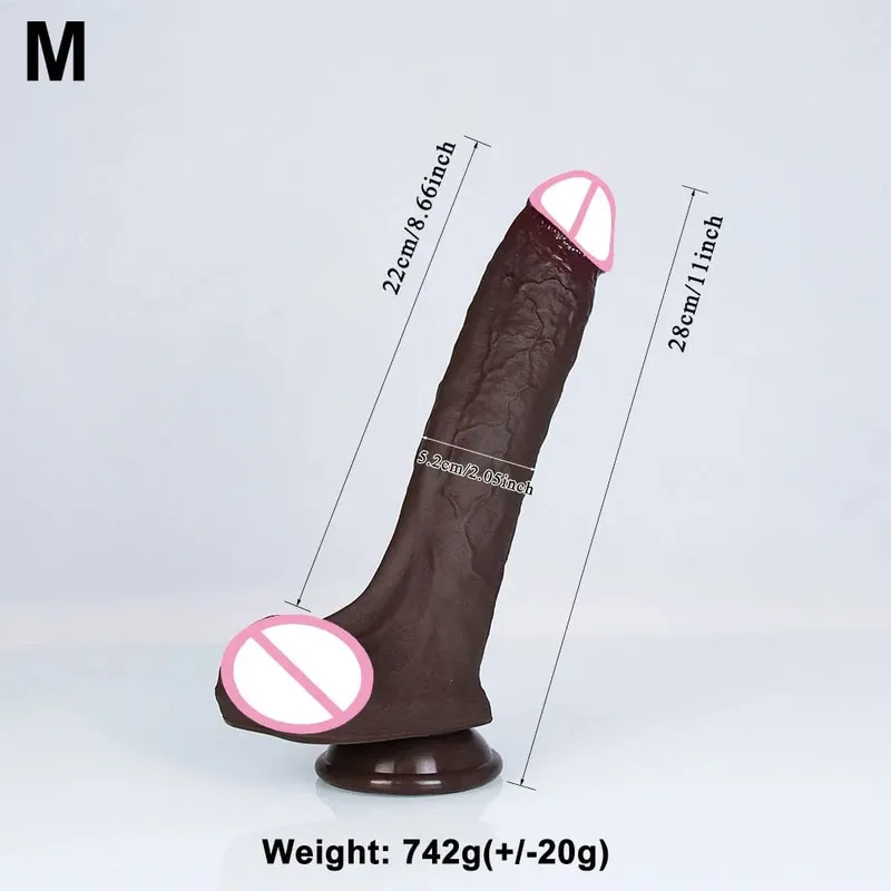 Realista 4 tamanhos macio grande vibrador duplo silicone ventosa pênis casais masturbação galo macio mulher homem anal adulto brinquedo do sexo