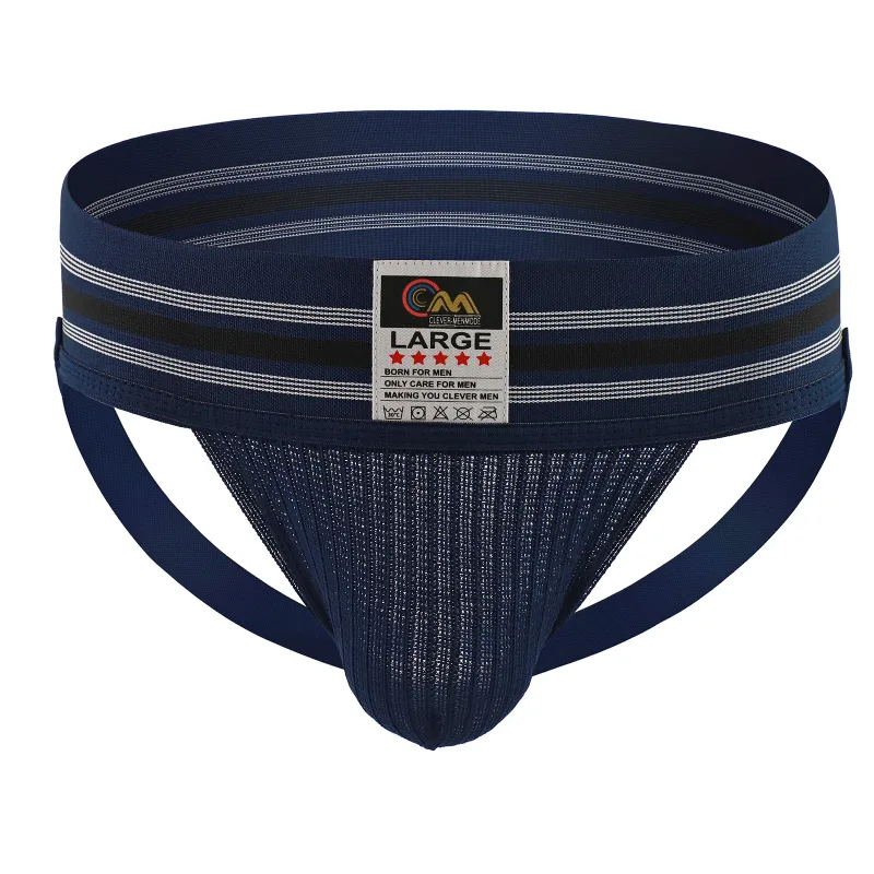 Men Underwear Athletic Jock Strap Supporter Classic Thong Elastic Wide Waistband Underpants Breathable Jockstrap Sexy Lingerie