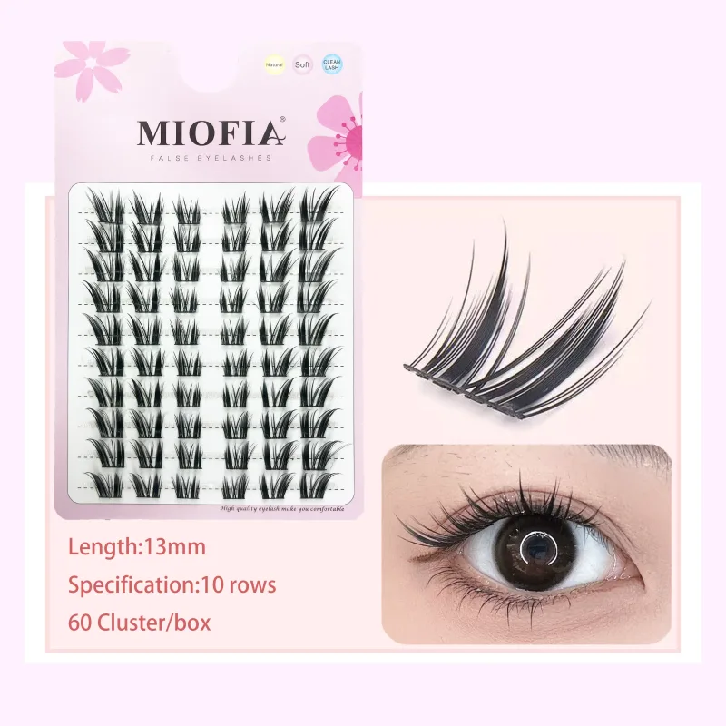 Cluster Lashes Natural Eyelash Extension Fluffy Fox Eye Lashes Mixed Tary Large Capacity Anime Lashes DIY Eyelash Cluster