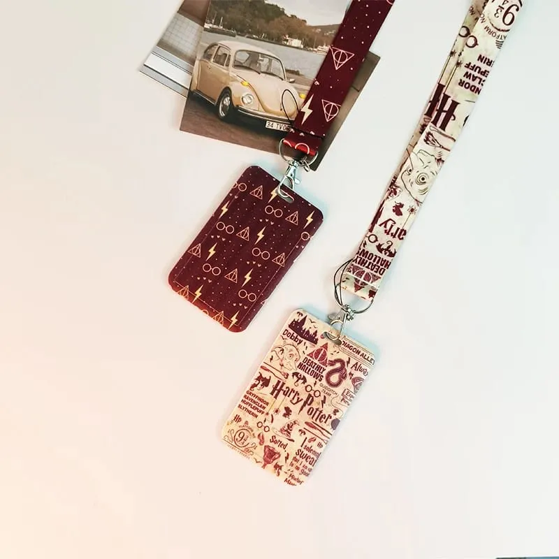 Credential Holder American Anime Lanyards for Key Neck Strap For Card Badge Gym Keychain Keyring Accessories Gifts
