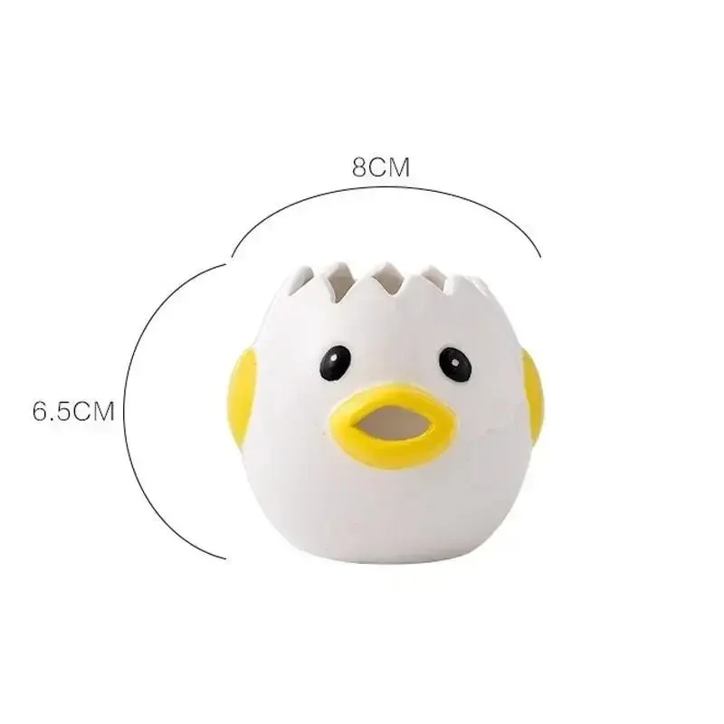 Engraçado pequeno pintinho separador adequado ovos gema branco separador cerâmica criativo dos desenhos animados ovos ferramentas de cozinha casa cozinhar acessório