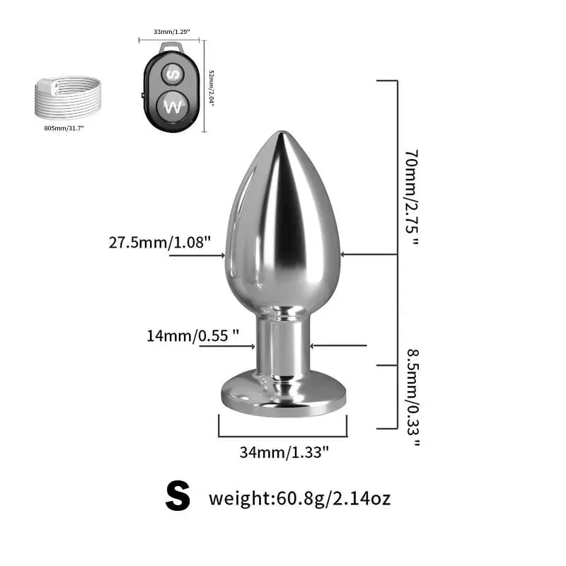 Butt plug vibrador feminino metal anal plug vibradores remoto sem fio masculino massageador de próstata suprimentos adultos masturbação anal brinquedos sexuais