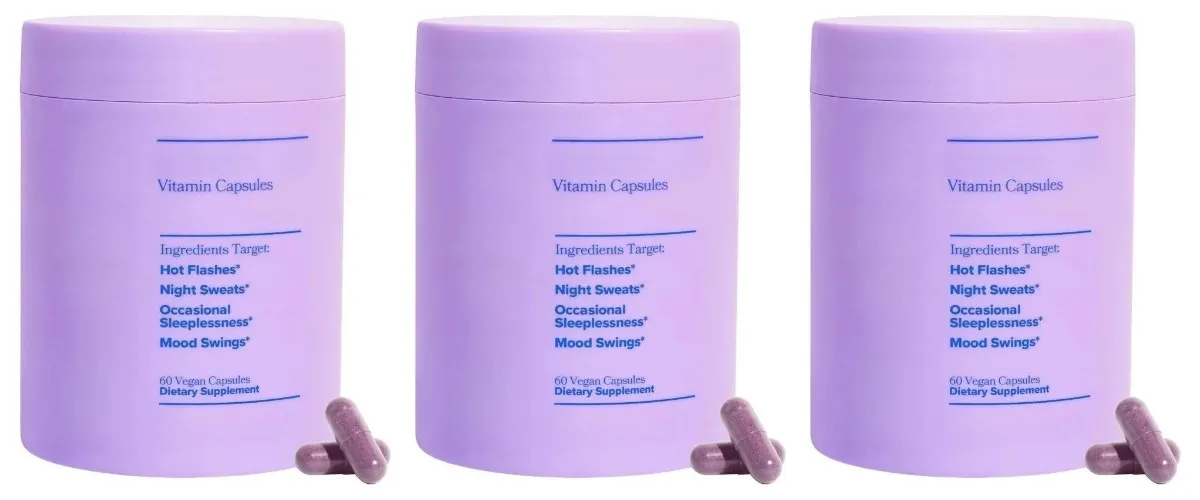 Women Complex Vitamins with Vitamin D3 B6 Menopause Use Helps Relieve Night Sweats Mood Swings Health Food Supplement 60 Pieces