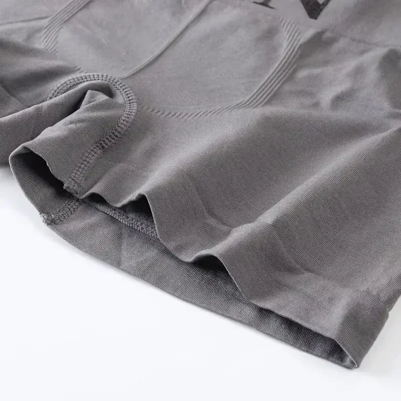 5 Pcs Men’s Boxer Briefs High Elastic Breathable Underwear Soft Cotton Stretch Shorts Comfortable Plain Color Panties