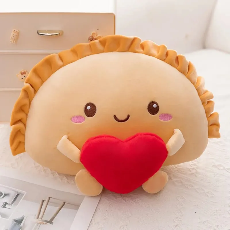 13/35cm bonito bolinho de pelúcia travesseiro chaveiro colorido multi-saborizado comida bolinho brinquedo macio kawaii bolinho frito com coração vermelho