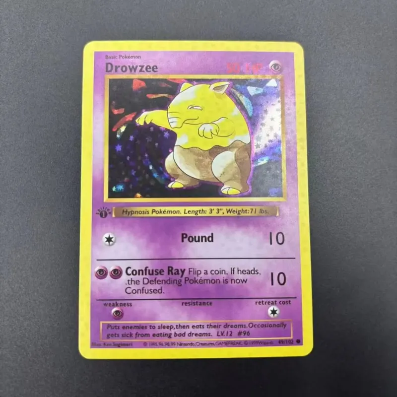 Cartões de coleção DIY 1999 1ª EDIÇÃO Cartão único feito sozinho, jogo clássico de cartas de anime, brinquedo de presente