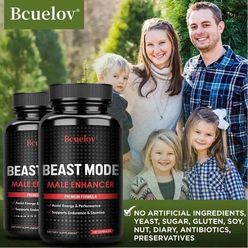 L-Arginine Capsules - Enhance Muscle Building Endurance Energy Boost Improve Men's Muscle Health Dietary Supplement NON-GMO