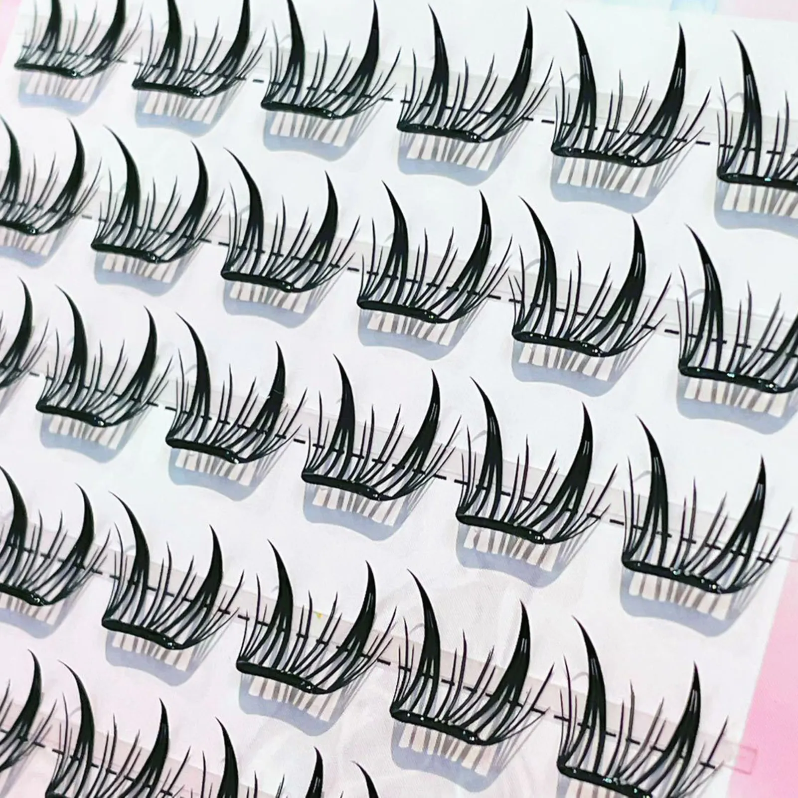 Cílios postiços C Curl Natural & Wispy Lash Wisps Manga Cílios autoadesivos perfeitos para meninas noite fora ferramentas de maquiagem para os olhos