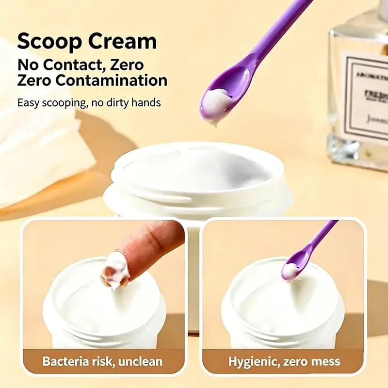 3 pçs conjunto de pincéis de maquiagem raspador de silicone mini macio cosméticos escavação colher jam raspagem colheres máscara facial escova
