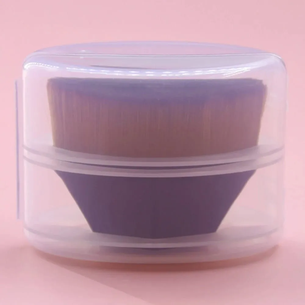 Pincel mágico de maquiagem para base, creme bb líquido sem rastros, escova de cabelo macia de fibra de alta densidade, ferramentas de beleza para meninas com caixa