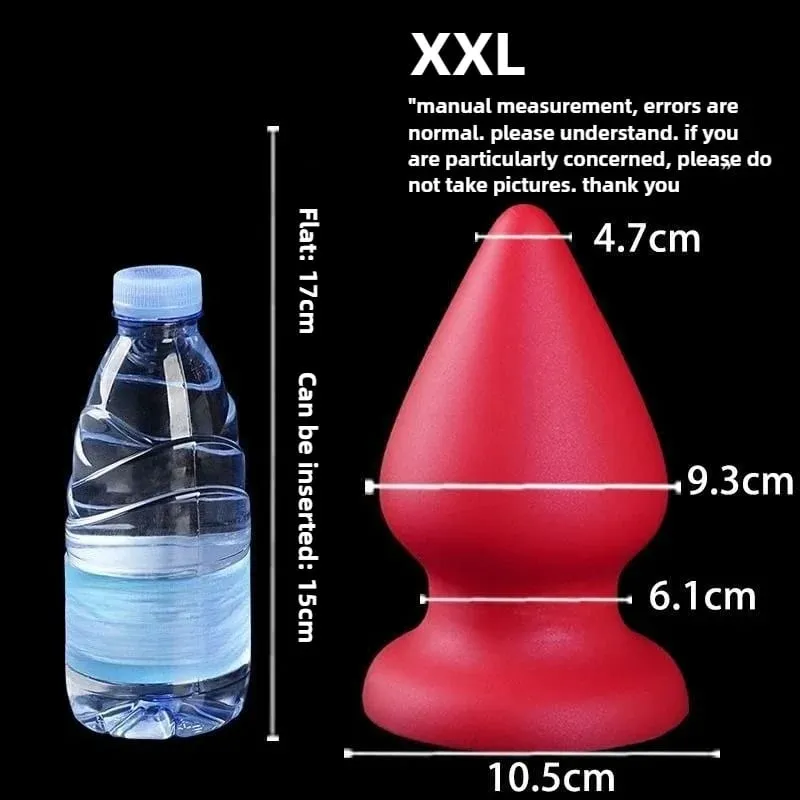 Enorme plugue anal líquido silicone macio cônico butt plug grandes vibradores anais para mulheres homens g-ponto/massagem de próstata 18 + brinquedos sexuais