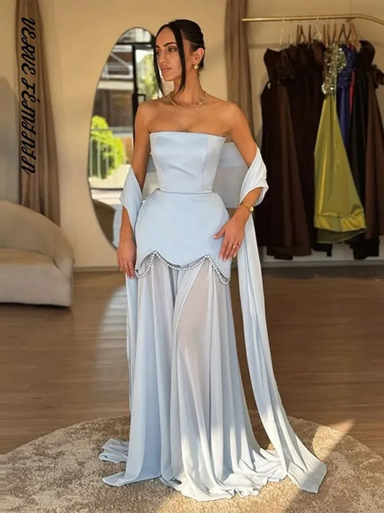 Vestidos de noite femininos malha retalhos sem alças vestido longo elegante feminino fita sem mangas sem costas cintura cinching vestido novo