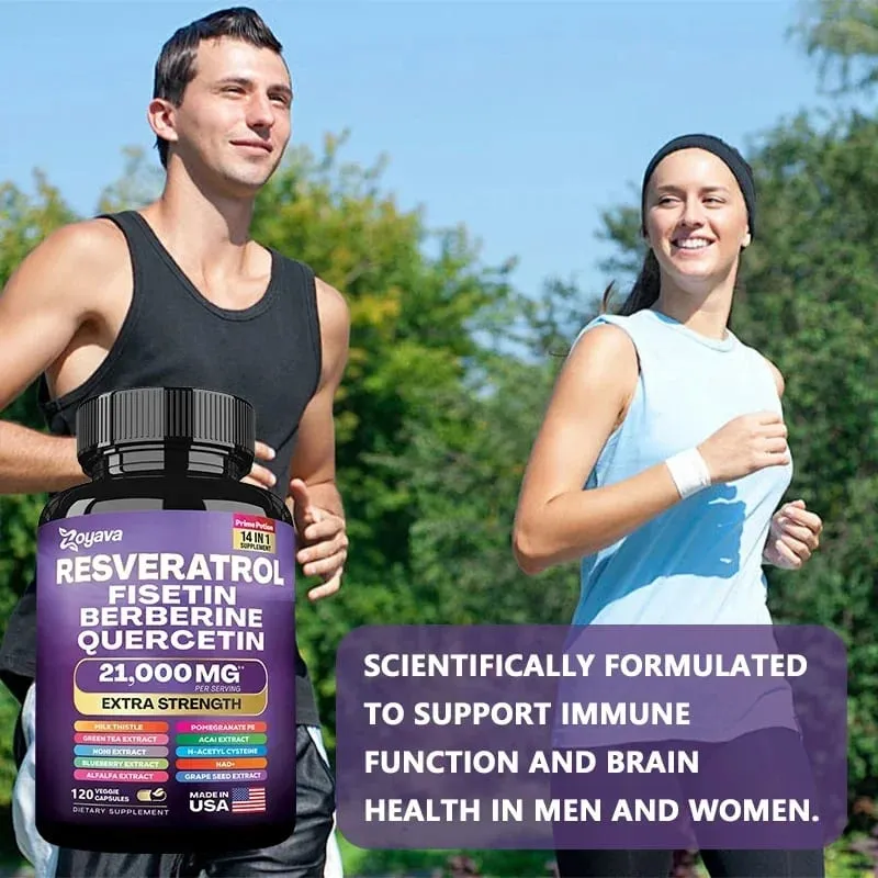Cápsulas de Extrato de Resveratrol - Benefícios Imunidade Antioxidantes Saúde Cardiovascular Promove Pele Suave