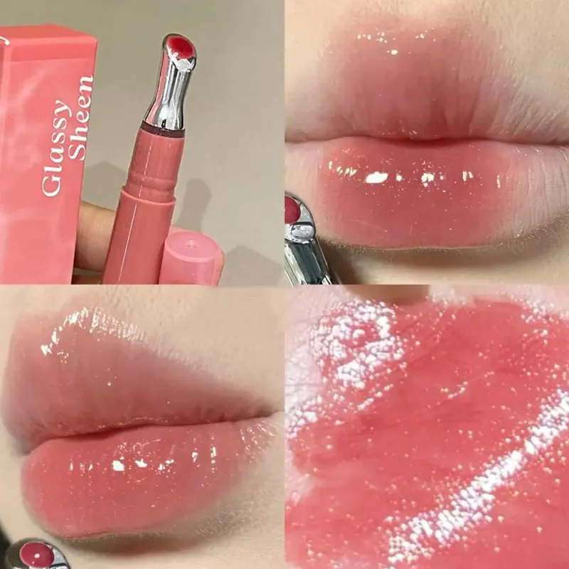 Lip Gloss Vitamin E Lip Serum Hydrating & Plumping Tinted Lip Gloss Moisturizing Lip Balm For Glossy Sheer Smooth Lips