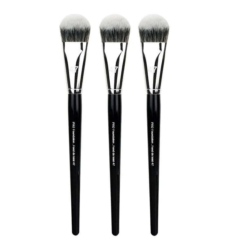 1-10 pçs pro fundação escova 47 cabeça de vassoura profissional base líquida creme corretivo pincéis feminino rosto base ferramentas de maquiagem
