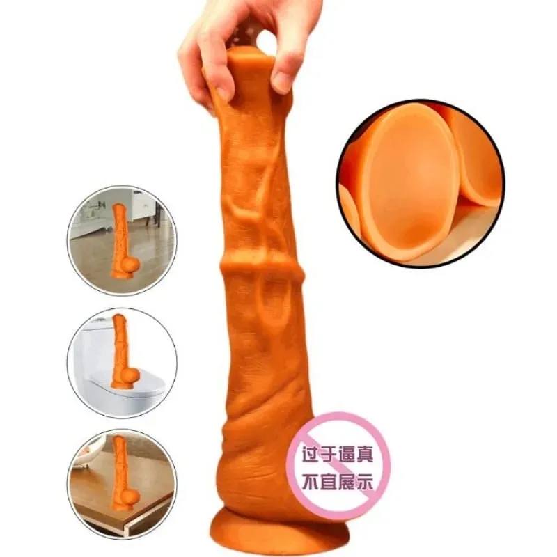 Enorme cavalo vibrador realista animal pênis anal plug simulação pau grande masturbador com ventosa adultos brinquedos sexuais para mulheres homens — image 3