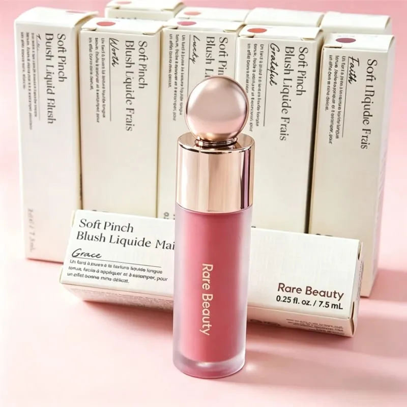 Rare Beauty Soft Pinch Liquid Blusher Silky Waterproof Moisturizing Woman Makeup Happy Hope Bliss Wonder Believe Blush Liquide