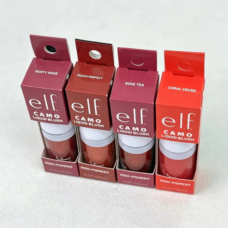 O novo blush líquido da Elf Camo apresenta desenvolvimento de cor de longa duração, leveza natural, retenção de umidade e fácil aplicação