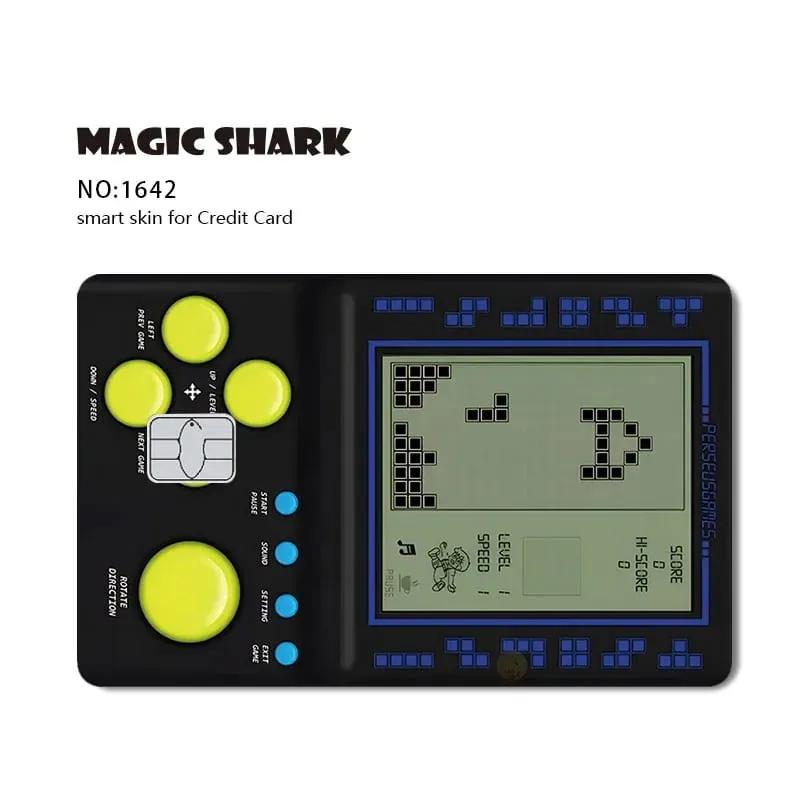 2026 New Magic Shark Anime Money Charge 404 Error ID Game Machine Film Skin Sticker for Debit Bank Credit Card