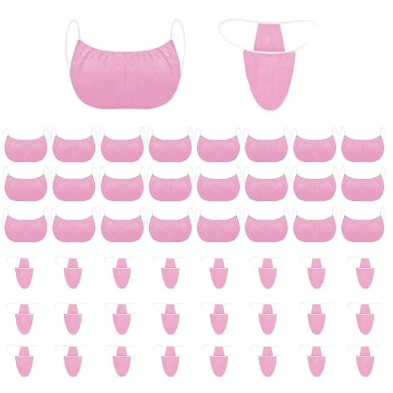 Conjunto de roupa íntima não tecida descartável, 50 unidades, viagem respirável, essencial para mulheres, pacote higiênico embalado individualmente — image 2