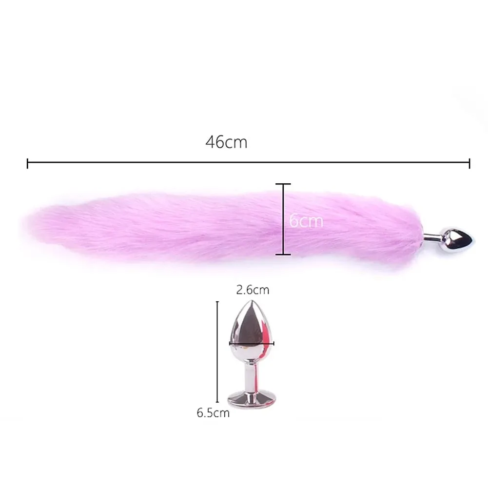 Rabo de coelho de pelúcia cauda de raposa anal plug metal butt plug massageador de próstata bdsm cosplay brinquedo sexual erótico para mulheres adultos brinquedo sexual presente