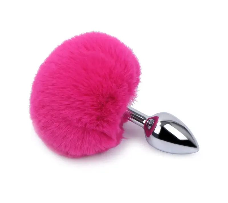 Pelúcia Silicone Coelho Cauda Butt Plug Vibrador Vibrador Massageador de Próstata Brinquedo Sexual Homens Mulheres Adulto Reutilizável