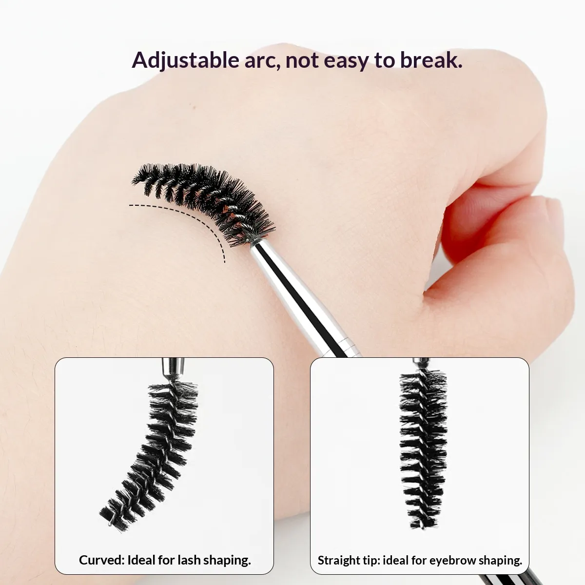 2 in 1 Double Ended Eyebrow Brush and Eyelash Comb Eyeshadow Blending Makeup Tool Eyeshadow Makeup Brushes