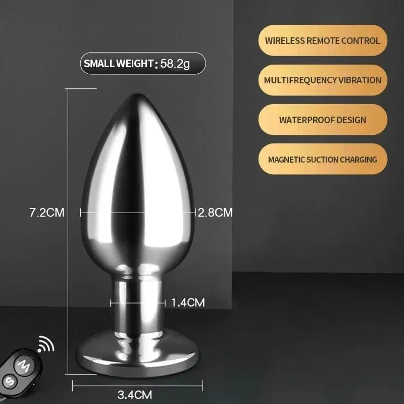 Vibrador anal eletrochoque, estimulação de microcorrente, plugue vibratório remoto, massageador de próstata, adultos, mulheres, homens, brinquedos sexuais anais