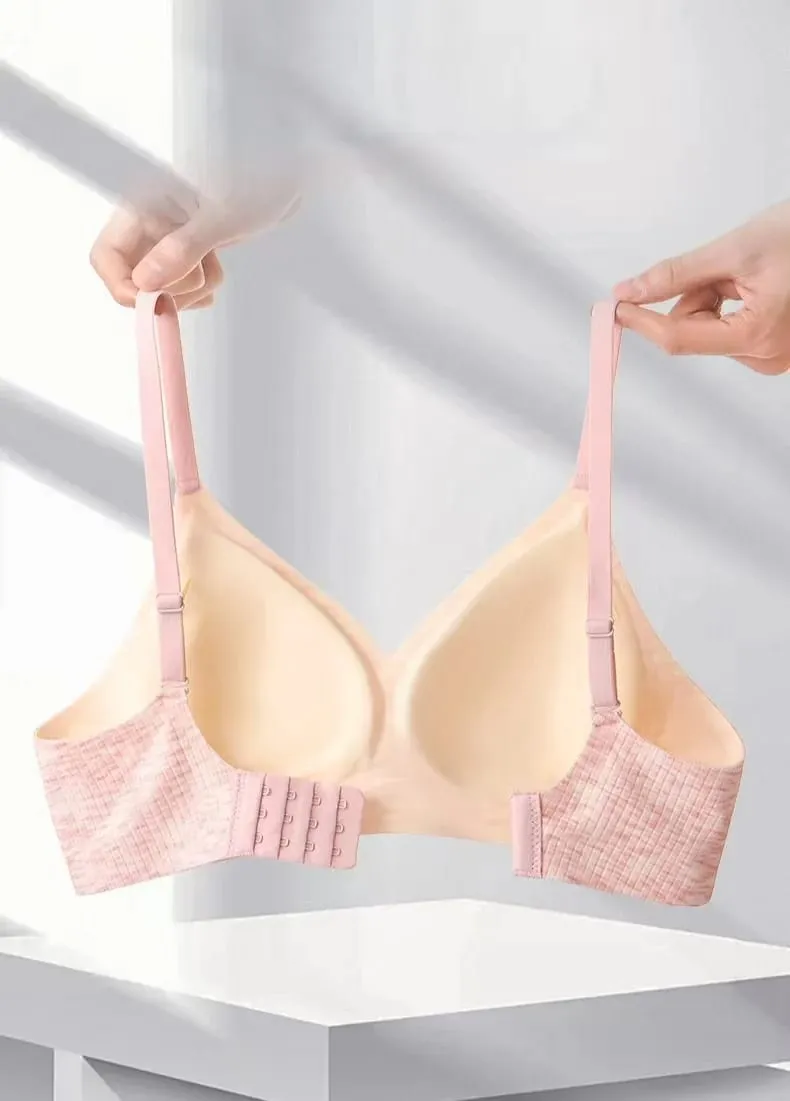 Women's Non-trace Jelly Push-Up Bra Soft Support Comfortable Anti-Sagging Lingerie without Underwire for Everyday W