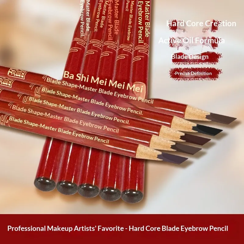 Lápis de sobrancelha de precisão Hard Core - Cria sobrancelhas selvagens naturais com efeito microblading à prova d'água e de longa duração