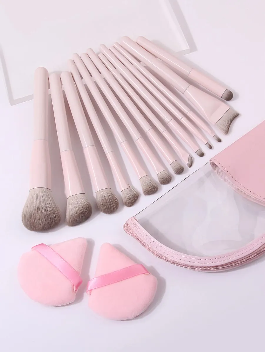 16Pcs Makeup Brushes Set With Triangle Powder Puffs & Storage Bag For Foundation Blush Eyeshadow Full Face Make‑up Kit — image 6