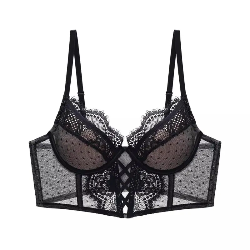 Renda francesa push up conjunto de roupa interior mulher sutiã fino underwire sheer ruched chemise macio petite pequeno busto S-XL petite elegância