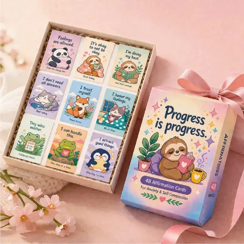 SEL Affirmation Card Affirmators English Inspirational Children's Emotional Mindfulness Encouragement Card
