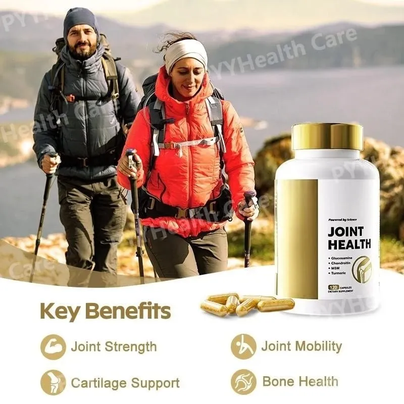 含有 MSM 和薑黃的關節支持膠囊，用於日常行動護理 日常健康支持