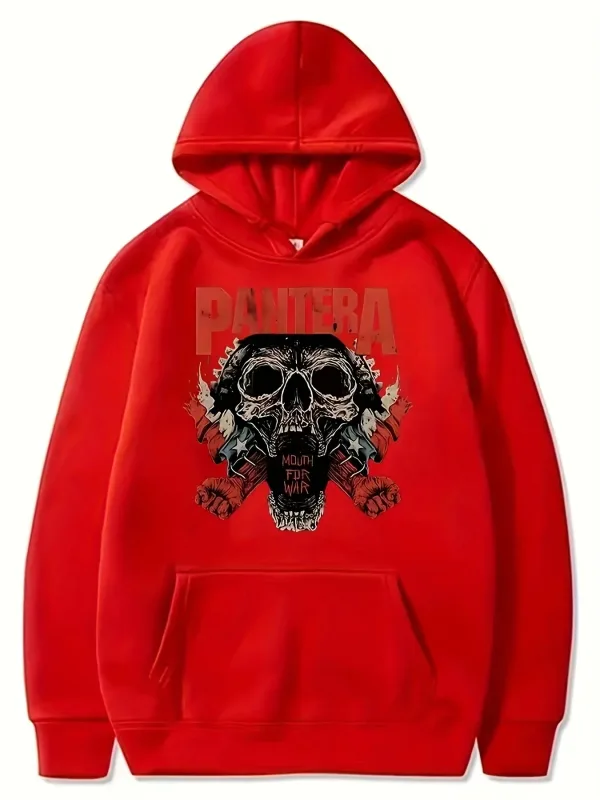 2026WinterNew Hoody PANTERA Band Pullovers COWBOYS FROM HELL Print Hoodies Men Women Vintage Fashion Hip Hop Oversized Swatsirts