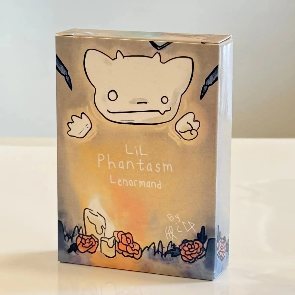 38 cartões da série lenormand dos pces-lil phantasm lenormand oracle deck inglês cartões de mesa para festas precognição & adivinhação