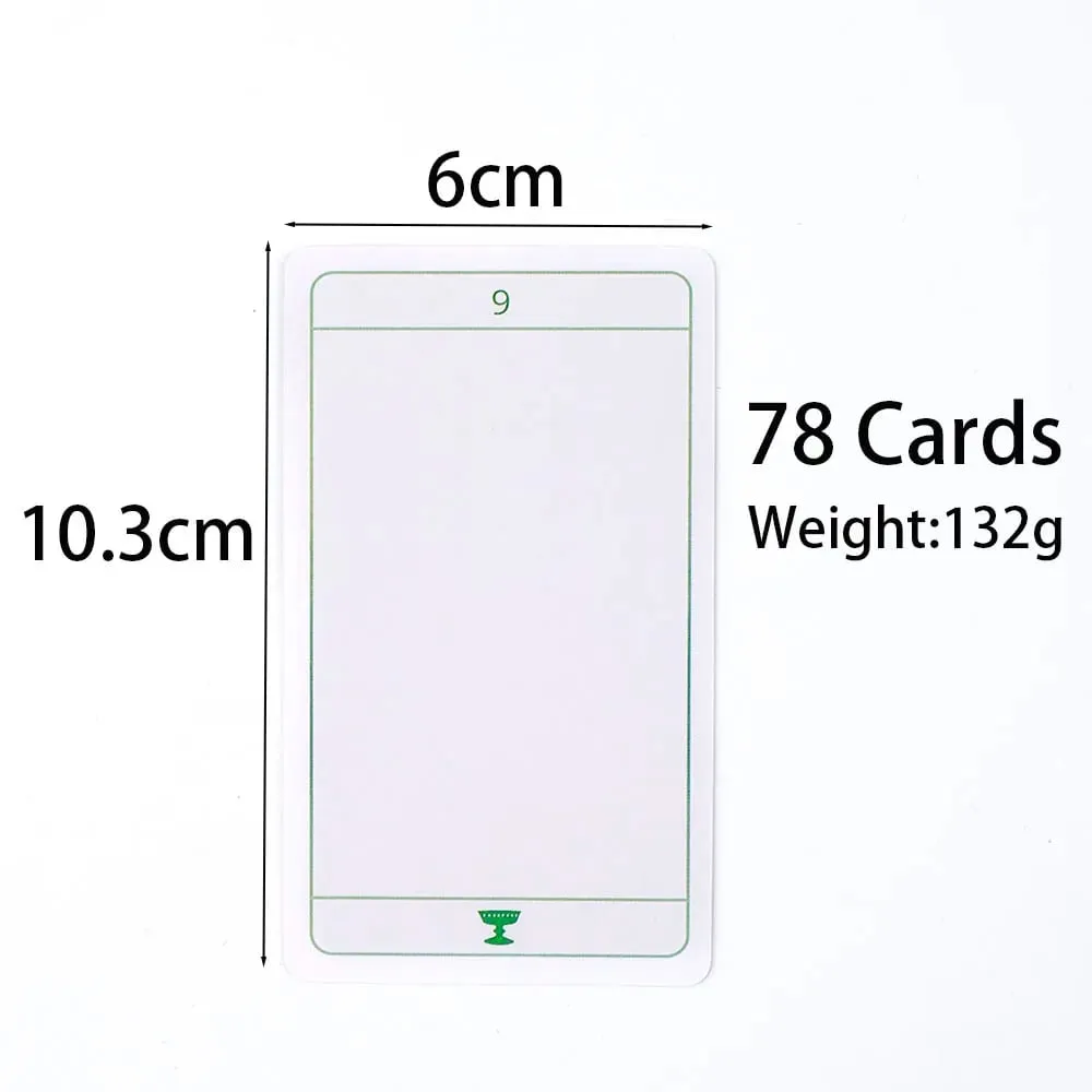 Invisible Tarot 78 Blank Cards Create Your Own Tarot Deck Fate Divination FortuneTelling Card Games Party Board Game 10.3*6cm