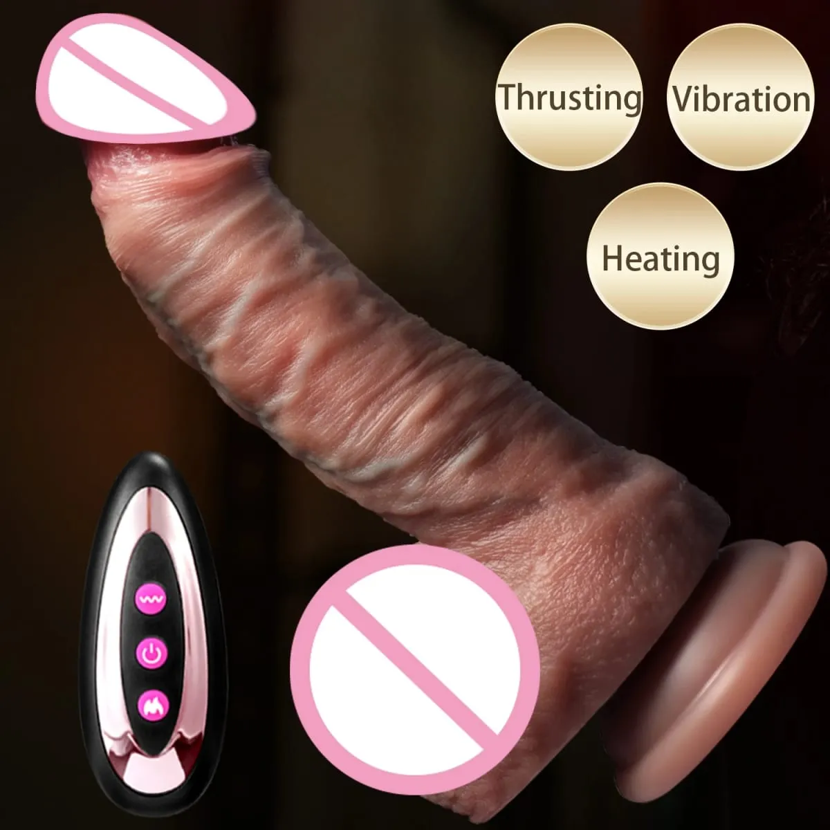 Vibrador realista telescópico vibrador feminino masturbador empurrando pau grande silicone masturbação pênis adulto brinquedos sexuais para mulher