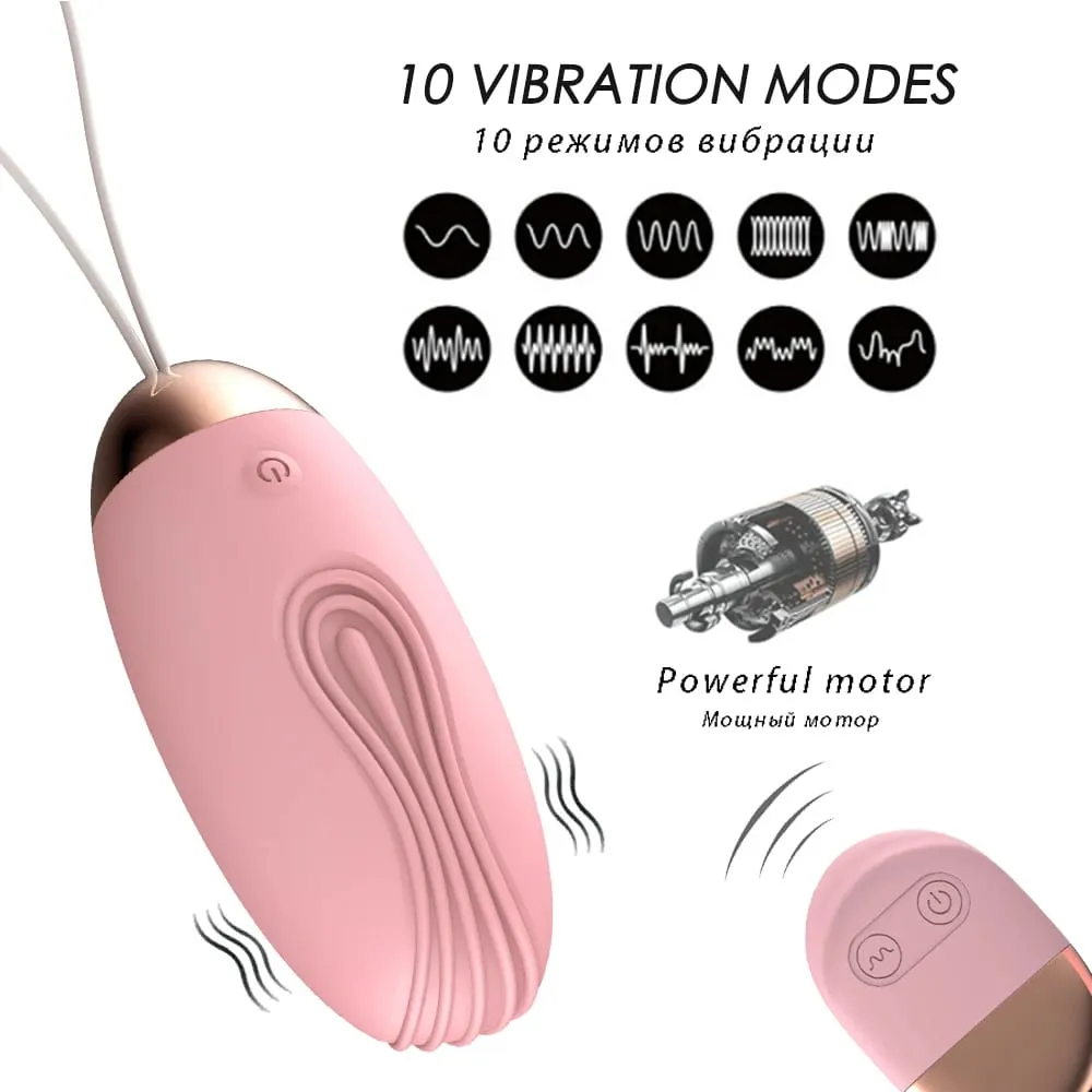 女用無線遙控震動器 10 速子彈蛋陰蒂刺激器凱格爾球性玩具女式自慰器