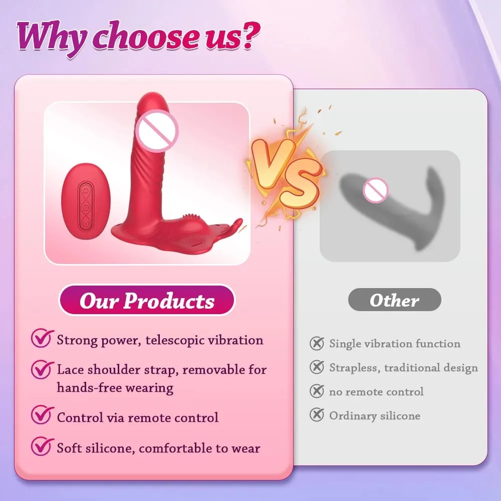 Vibrador de impulso remoto sem fio wearable 10 modos telescópicos vibrador vibrador clitóris estimulador butt plug brinquedo sexual para mulher